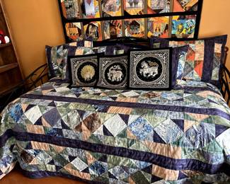 Pillows and quilts.