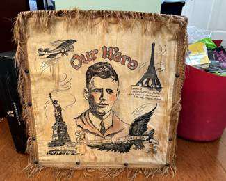 Charles Lindbergh commemorative silk.