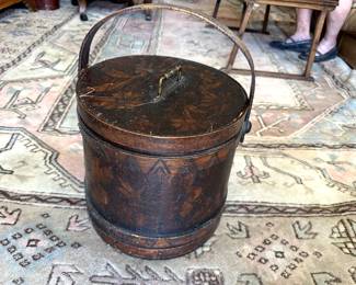 Wooden Hat box.