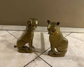 Antique andirons.