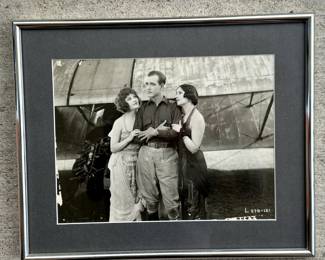 One of 16 original silver gelatin photos from Hollywood's silent era. Handsomely framed and matted.