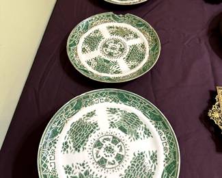 Chinese Export Porcelain "Green Fitzhugh" as found.