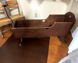 Primitive American cradle, Montana.