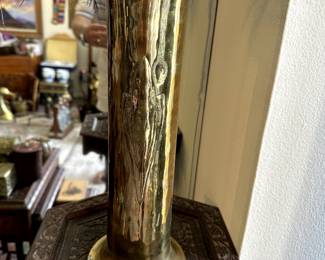 World War I English artillery shell "Trench Art" vase.