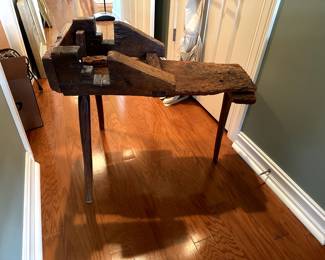 Cobbler's bench from Montana ranch.