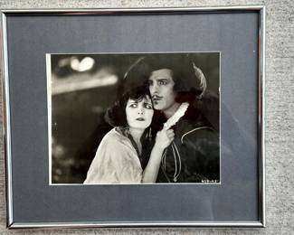 One of 16 original silver gelatin photos from Hollywood's silent era. Handsomely framed and matted.