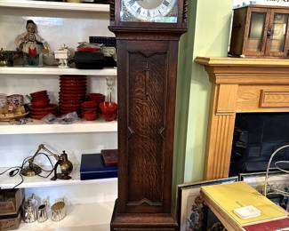 Edwardian grandfather clock.