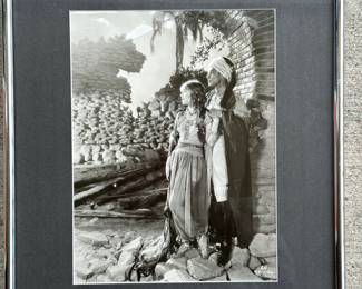 One of 16 original silver gelatin photos from Hollywood's silent era. Handsomely framed and matted.