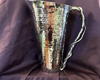 Michael Aram silver pitcher.