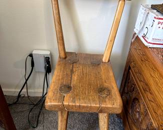 Primitive chair.