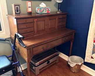 Fall front, cubby desk.