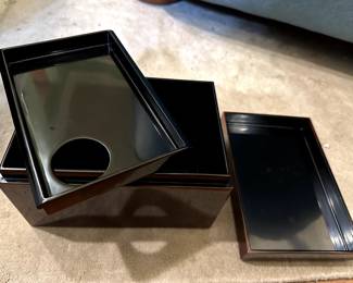 Rare and pristine Umezawa lacquer box.