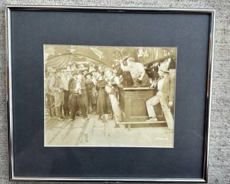 One of 16 original silver gelatin photos from Hollywood's silent era. Handsomely framed and matted.