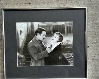 One of 16 original silver gelatin photos from Hollywood's silent era. Handsomely framed and matted.