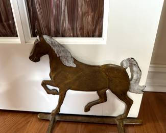One of several antique doorstops.