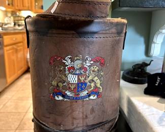 Antique guard horse feeding bucket.