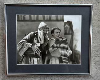 One of 16 original silver gelatin photos from Hollywood's silent era. Handsomely framed and matted.