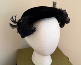 Vintage feathered headpiece