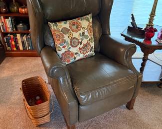 Ethan Allen "Townsend" leather recliner