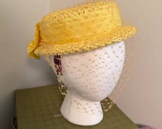 Vintage hat with net veil