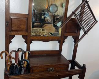 Antique Hall Tree