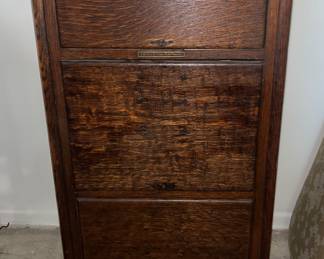 Antique oak filing cabinet 