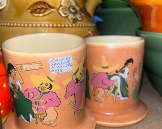 Vintage Senor Pico naughty mugs 