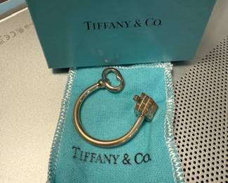 Tiffany Sterling house key ring
