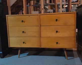 Paul Mcobb Mid-century Maple Six-Drawer Dresser 