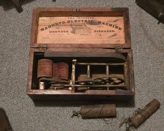 Antique electro shock therapy machine