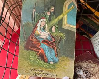 Antique holiday Christmas postcard 