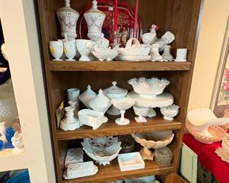 . .. more milk glass