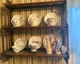 . . . more cups and saucers and note the great displays