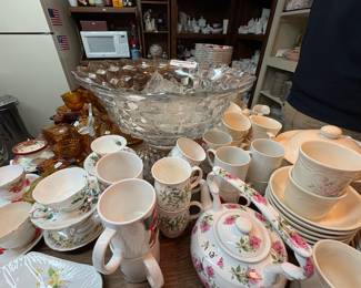 . . . closer look at Fostoria punch bowl