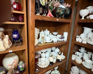 . . . more milk glass