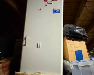 . . . vintage metal cabinet