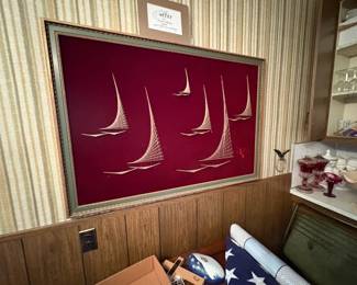 . . . love this retro nautical-themed string art