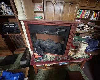 . . . electric fireplace (as is)