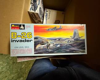 . . . vintage Monogram Invader model airplane