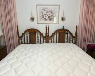 DIXIE CASA BONITA SPANISH MEDITERRANEAN KING HEADBOARD W/FRAME