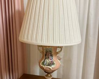 ANTIQUE PORCELAIN PAIR OF LAMPS