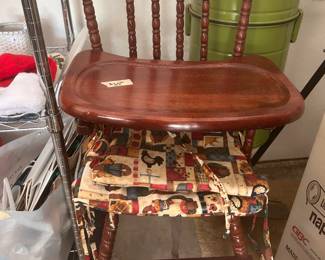 WOODEN HIGH CHAIR