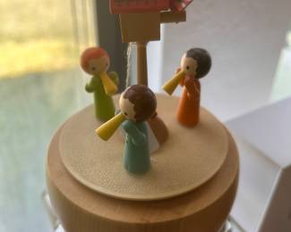 GERMAN MADE MERRY GI ROUND MUSIC BOX