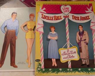 1950 LUCY AND DESI PAPER DOLLS WITH BOX