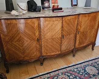 Large Marble top Sideboard.