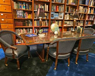 Stylish circa 6ft unimposing Conference Table, glass top , plenty of leg room.
96 x 42 inches