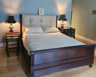 Hickory Chair Co Queen Bed and one matching Nightstand