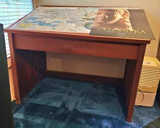 Lift top Cherry Map Table
60 wide x 41 tall at front.