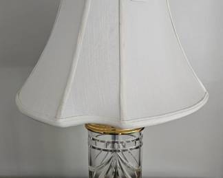 Waterford Lamps, matching pair , Shades also Waterford.