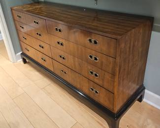 1950's Henredon Michael Taylor Satinwood Chest.
62 x 18 x 30 inches